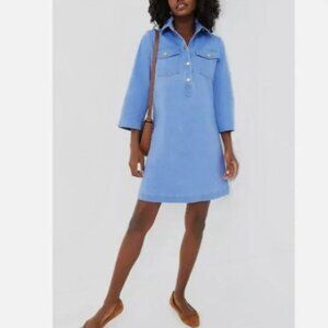 Tuckernuck Indigo Lexi  Denim Shift Dress | Casual Preppy Mini Sz S